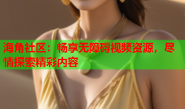海角社区：畅享无障碍视频资源，尽情探索精彩内容