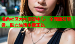 海角社区大神康复中心：全面康复服务，助力生活重返正轨