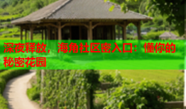 深夜释放，海角社区密入口：懂你的秘密花园