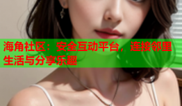 海角社区：安全互动平台，连接邻里生活与分享乐趣