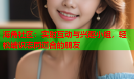 海角社区：实时互动与兴趣小组，轻松结识志同道合的朋友