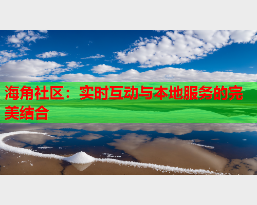 海角社区：实时互动与本地服务的完美结合