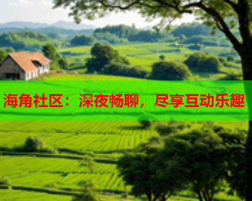 海角社区：深夜畅聊，尽享互动乐趣